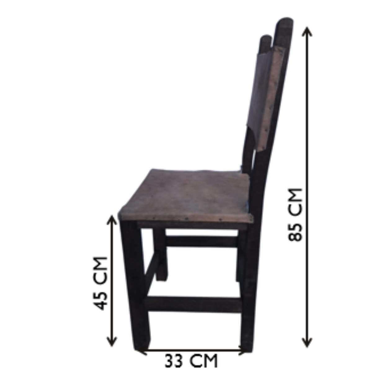 Silla de Cuero y Madera
