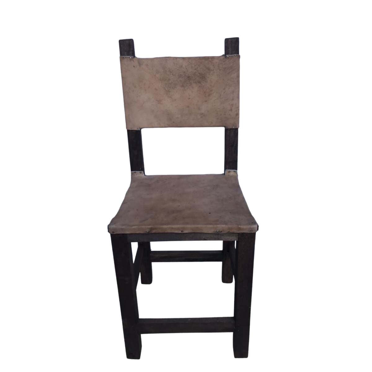 Silla de Cuero y Madera