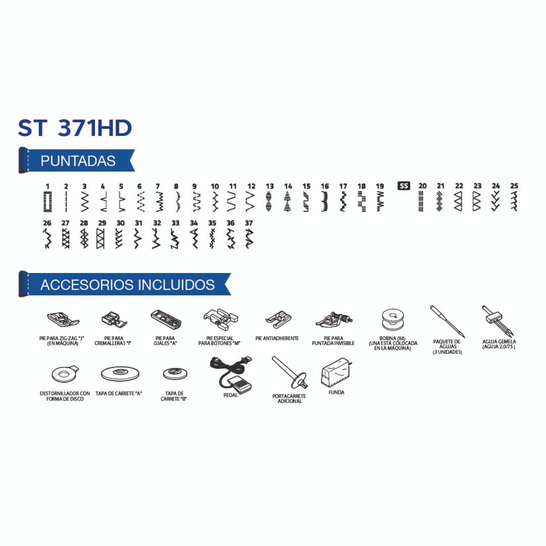 Zigzadora Familiar Brother ST371HD