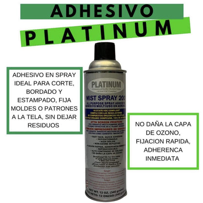 Adhesivo Textil en Spray Platinum